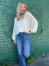Ivory Be There Crochet Sweater