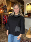 Cowl At The Moon Black Sweater