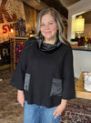 Cowl At The Moon Black Sweater