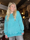 In My Cozy Girl Era Sweatshirt - Turquoise