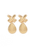 Tic Tac Toe Gold Earrings