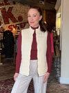 Multiples Winter White Quilted Vest